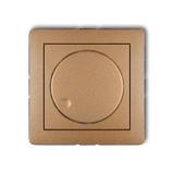 DECO Mechanizm elektronicznego regulatora oświetlenia przyciskowo-obrotowego złoty metalik