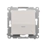 Simon 54 Łącznik schodowy z podświetleniem LED 10A 250V szybkozłączka biały DW6L.01/11 KONTAKT