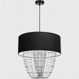 lampa wisząca Almeria E27 czarna/chrom MLP6432 Milagro