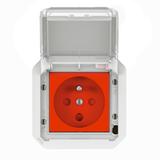NOWE PLEXO - GNIAZDO 2P+Z Z BLOKADĄ ZACISKI ŚRUBOWE MECHANIZM 16 A-250 V SZARE 069553L LEGRAND