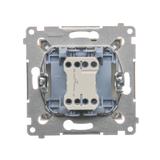 Simon 54 Przycisk „dzwonek” 10A szybkozłączka złoty mat