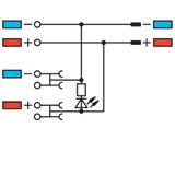 3-przewodowa złączka zasil. do czujników