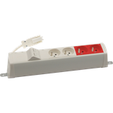 Simon 480 TS48-220E220K0-33 Listwa poszerzona 2 gn. typ E 2 gn. UPS i płytka 2xRJ45 keystone złącz 48220E220K00000-33 KONTAKT