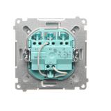 Simon Basic Przycisk potrójny z podświetleniem LED 10A 250V szybkozłączka biały BMP31L.01/11 KONTAKT