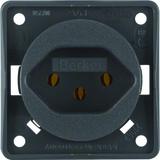 BERKER Integro Flow Gniazdo z uziemieniem Szwajcaria typ 13 antracyt 962492505 HAGER