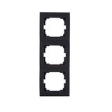 LOGI 02-1530-042 cm Ramka potrójna pionowa LOGI 02-1530-042 cm kolor czarny mat KANLUX