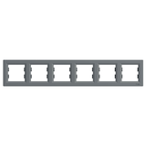 Asfora, ramka 6-krotna, pozioma, stal