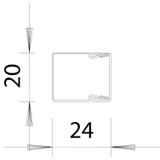 KANAŁ 20X 20 STAL FS