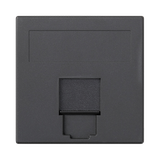 Simon Connect Płytka S500 1x RJ z osłoną INFRA+ szary grafit