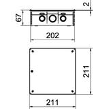 UV 200 K, PUSZKA PODT.ROZGAŁ.Z POKR.UV200K