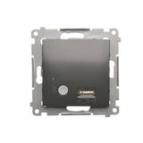 Simon 54 Odbiornik Bluetooth z ładowarką USB antracyt