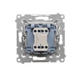 Simon 55 Przycisk zwierny /dzwonek/ szybkozłączka Biały mat