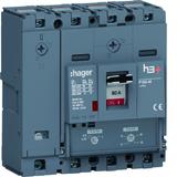 MCCB Wyłącznik mocy h3+ P160 4P 80A 50kA TM HMS081DC HAGER