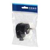 Wtyczka kątowa Uni-Schuko 16A, 230V, czarna