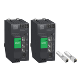 Modicon M580, Zestaw: 2x BMEH584040 + 2x 490NAC0100