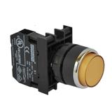 Przycisk wystający 1NO żółty