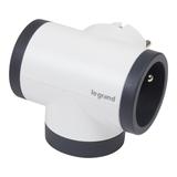 Rozgałęźnik Obrotowy 2-Gniazdowy Z/U Usb A+C Biały/Grafitowy Helmo  049437 LEGRAND