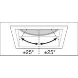 Oprawa SPOT SQUARE DARKLIGHT ADJUST 8W 3000K FL WT
