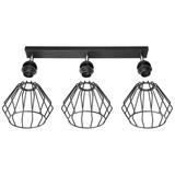 Waya 3P E27 lampa wisząca max. 3x60W czarna listwa AD-LD-6262BE27M ORNO