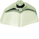 Serie 1930/Glas Pokrętło chromowane do łącznika obrotowego z pokrętłem mosiądz chrom Berker 18120100 WDW5000CH HAGER