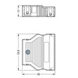 obudowa odciążająca przewody 5-torowa biała