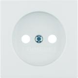 BERKER B.X Płytka czołowa do gniazda bez uziemienia biały 3961038999 HAGER