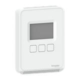 SLP, zadajnik z czujnikiem temp+wilg+CO2, wyświetlacz LCD i przyciski, BACnet/Modbus, biały mat.