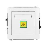 DECO Mechanizm gniazda światłowodowego/optycznego pojedynczego biały mat