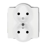 DECO Mechanizm gniazda podwojnego do ramki DECO Soft, z uziemieniem 2x(2P+Z) (przesłony torów prądow 25DGPRSO-2zp KARLIK