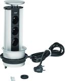 tehalit.office Mediaport zasilający teleskopowy 3xgn 2P+Z aluminium lakierowana G7343LAN HAGER