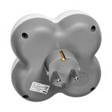 Rozgałęźnik 4x2P+Z (Schuko), biało-szary OR-AE-13240(GS) ORNO