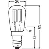 Lampa LED SPECIAL T26 10 CL 2,2W/827 230V Filament szkło przezroczyste E14
