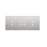 Simon 54 Touch Panel dotykowy S54 Touch 3 moduły 2 pola dotykowe pionowe + 4 pola dotykowe + 2 pola dotykowe pionowe srebrna mgła DSTR3343/71 KONTAKT