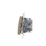 Simon 54 Przycisk roletowy 10A 250V szybkozłączka złoty mat DZP1.01/44 KONTAKT