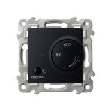 SZAFIR Regulator temperatury z czujnikiem napowietrznym - kolor czarny metalik RTP-1ZN/m/33 OSPEL