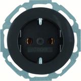 R.classic Gniazdo SCHUKO czarny Berker 41452045 WLS1300BG HAGER