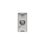 Simon Connect Płytka K45/2 gn. SAT (F) żeńskie 225x45mm + wkład aluminium K102C/8 KONTAKT