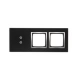 Simon 54 Touch Panel dotykowy S54 Touch 3 moduły 2 pola dotykowe pionowe + 2 otwory na osprzęty S54 księżycowa lawa DSTR3300/74 KONTAKT