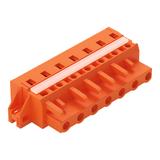 MCS-MIDI Classic gniazdo 7-bieg. pomarańczowe raster 7,62 mm /25szt./ WAGO