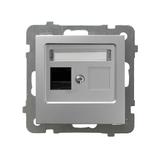 AS Gniazdo komputerowe pojedyncze, kat. 5e MMC - kolor srebro