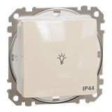 Sedna Design & Elements, przycisk światło IP44, beżowy