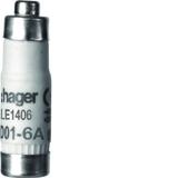 Wkładka bezpiecznikowa D01 gG 6A 400VAC LE1406 HAGER
