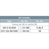 Zestaw uziemiający kolejowy, dł. 8,5 m