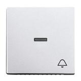 FUTURE Klawisz z symbolem „dzwonek” Do przycisku zwiernego aluminiowo srebrny