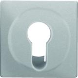 BERKER Q.x Płytka czołowa do łącznika na klucz biały aluminium aksamit lakierowana 15076084 HAGER