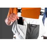 Spodnie robocze na szelkach, białe, HD, rozmiar XL/56