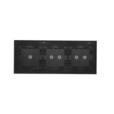 Simon 54 Touch Panel dotykowy S54 Touch 3 moduły 1 pole dotykowe + 2 pola dotykowe poziome + 2 pola dotykowe poziome zastygła lawa DSTR3122/73 KONTAKT