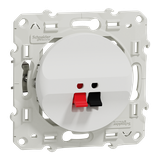 Odace, gniazdo głośnikowe pojedyncze, biały