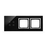Simon 54 Touch Panel dotykowy S54 Touch 3 moduły 4 pola dotykowe + 2 otwory na osprzęty S54 księżycowa lawa DSTR3400/74 KONTAKT