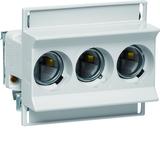 Gniazdo bezp. ceram. D02/3 E18 3P 3268/3VR 63A 400VAC TS35 zac.jarzmowe 25mm2 LD02K63-3SS HAGER